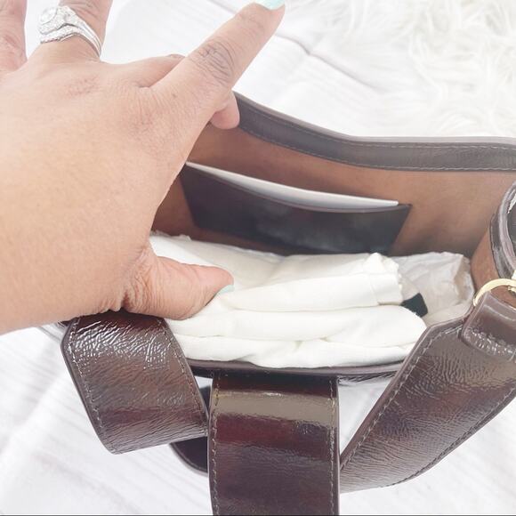 Elleme Cat Leather Bag‎ in Plum - Picture 6 of 8